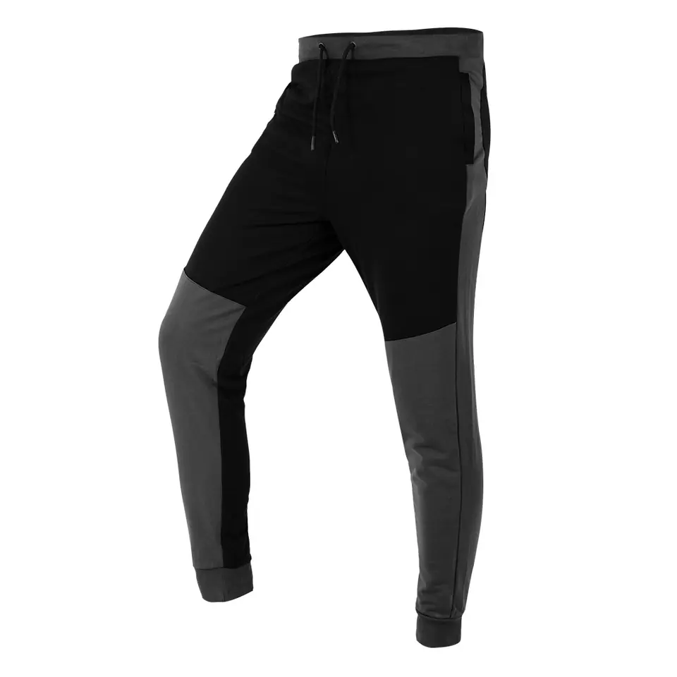 ⁨Spodnie dresowe COMFORT, szaro-czarne, rozmiar S⁩ w sklepie Wasserman.eu