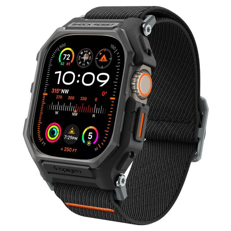 ⁨Etui APPLE WATCH ULTRA (49MM) Spigen Lite Fit ”Pro” Matte czarne⁩ w sklepie Wasserman.eu