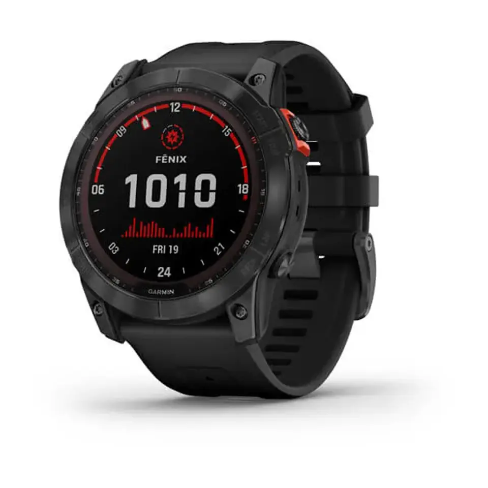 ⁨Garmin fenix 7X Solar 3.56 cm (1.4") MIP 51 mm Digital 280 x 280 pixels Touchscreen Grey Wi-Fi GPS (satellite)⁩ at Wasserman.eu