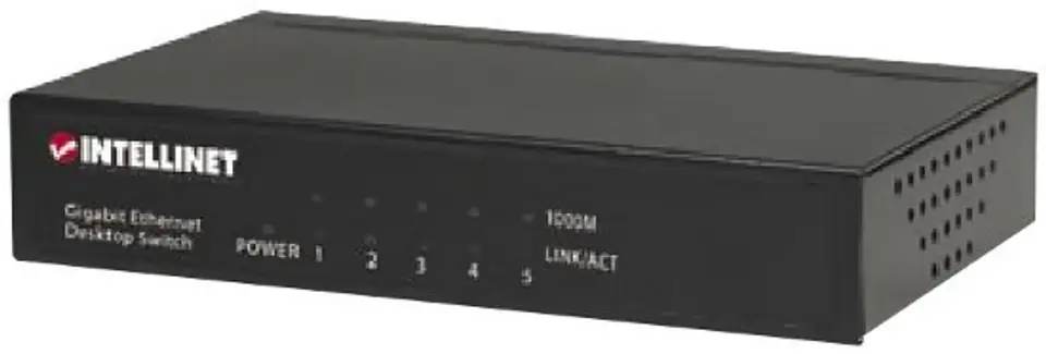 ⁨INTELLINET NETWORK SOLUTIONS Ethernet Gigabit Desktop 530378 5x 10/100/1000 Switch⁩ at Wasserman.eu