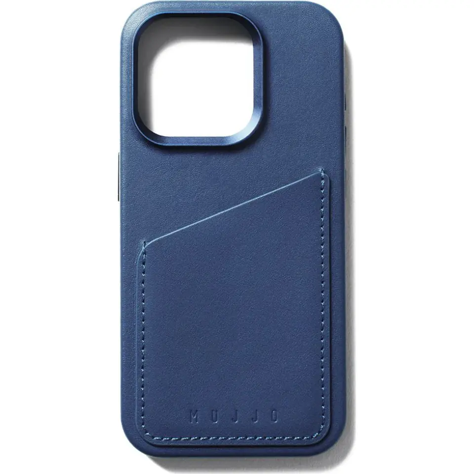 ⁨Leather Wallet Case MagSafe iPhone 15 Pro (Monaco Blue)⁩ w sklepie Wasserman.eu