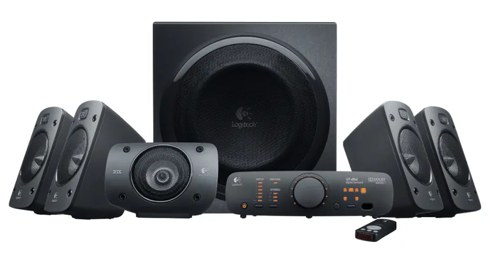 ⁨Logitech Z906 surround speaker Unpacked⁩ at Wasserman.eu