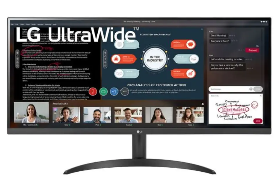 ⁨MONITOR LCD 34" IPS/34WP500-B LG⁩ w sklepie Wasserman.eu