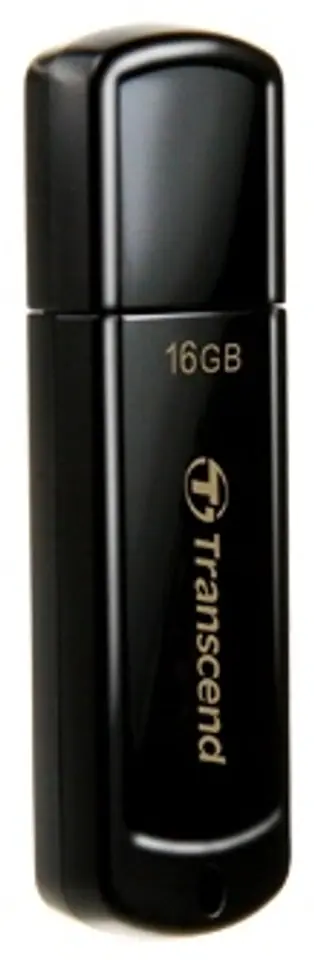 ⁨Pendrive (Pamięć USB) TRANSCEND (16 GB /USB 2.0 /Czarny )⁩ w sklepie Wasserman.eu