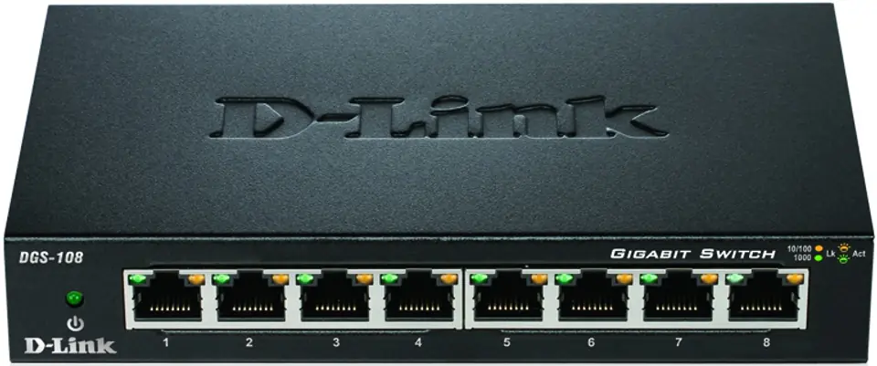 Przełącznik D-LINK DGS-108 (8x 1 GbE ) w sklepie Wasserman.eu