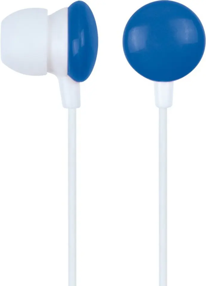 ⁨Słuchawki Douszne GEMBIRD Candy Biało-niebieski (0.9m /3.5 mm wtyk/Biało-niebieski)⁩ w sklepie Wasserman.eu