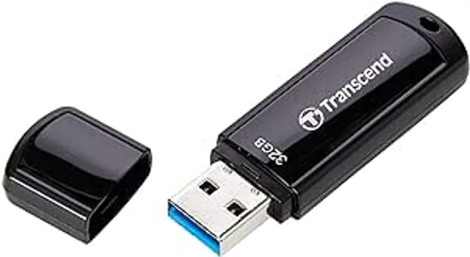 ⁨Pendrive (USB stick) TRANSCEND 32 GB USB 3.0 Black⁩ at Wasserman.eu