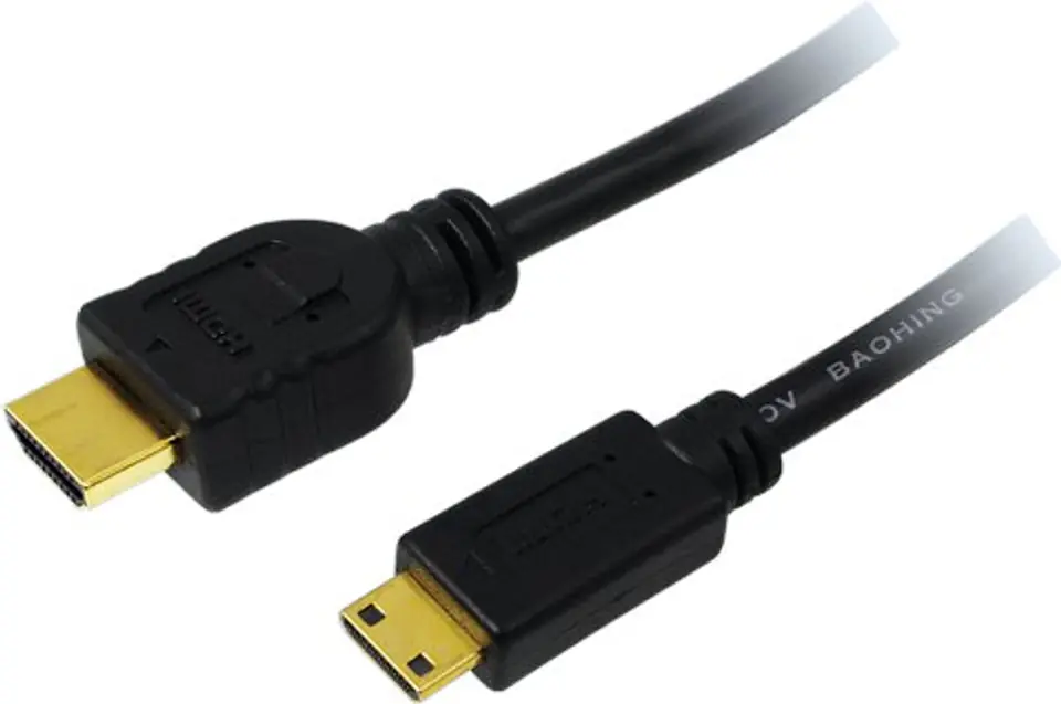 ⁨LOGILINK HDMI (Typ-A) - Mini-HDMI (Typ-C) 1.5m 1.5m /s1x Mini HDMI 1x HDMI⁩ w sklepie Wasserman.eu