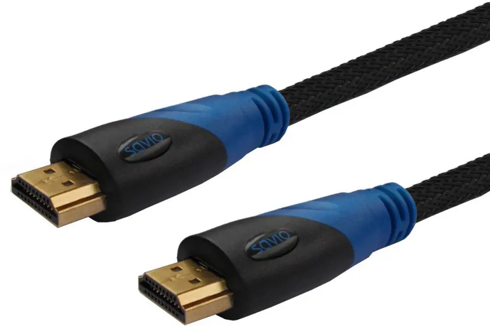 ⁨SAVIO HDMI - HDMI 3 m 3m /s1x HDMI (wtyk) 1x HDMI (wtyk)⁩ w sklepie Wasserman.eu