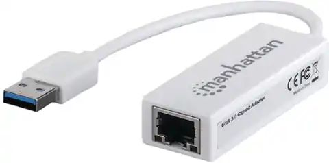 ⁨Karta sieciowa przewodowa MANHATTAN Adapter SuperSpeed USB 3.0 506847⁩ w sklepie Wasserman.eu