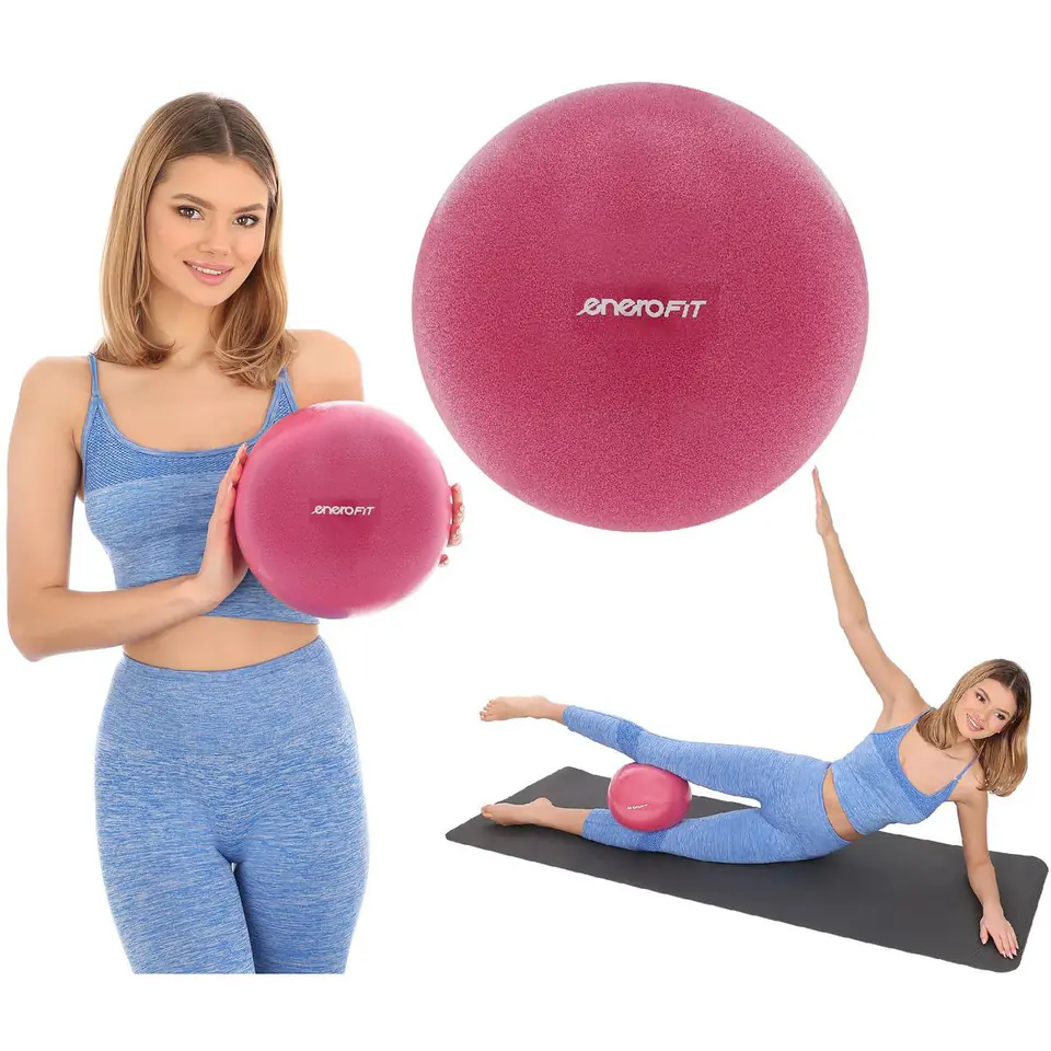 ⁨PIŁKA FITNESS PILATES 25CM RÓŻOWA ENERO FIT⁩ w sklepie Wasserman.eu