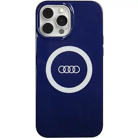 ⁨Audi IML Big Logo MagSafe Case iPhone 13 Pro Max 6.7" niebieski/navy blue hardcase AU-IMLMIP13PM-Q5/D2-BE⁩ w sklepie Wasserman.eu