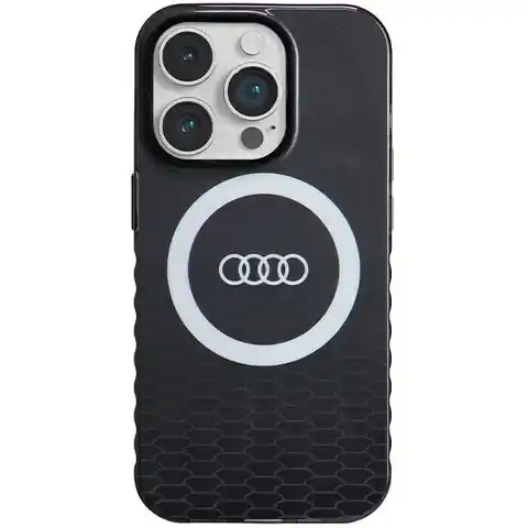 ⁨Audi IML Big Logo MagSafe Case iPhone 14 Pro 6.1" czarny/black hardcase AU-IMLMIP14P-Q5/D2-BK⁩ w sklepie Wasserman.eu