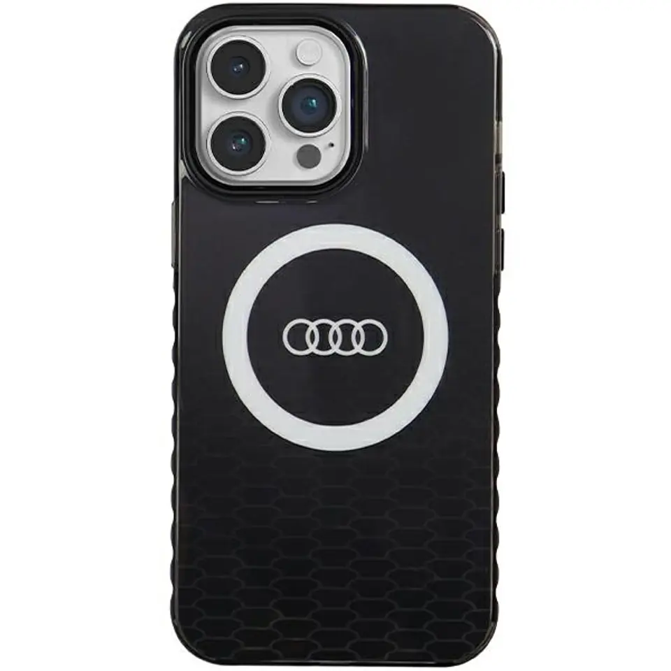 ⁨Audi IML Big Logo MagSafe Case iPhone 14 Pro Max 6.7" czarny/black hardcase AU-IMLMIP14PM-Q5/D2-BK⁩ w sklepie Wasserman.eu