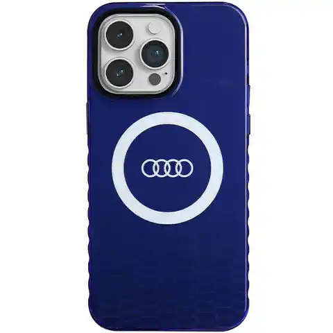 ⁨Audi IML Big Logo MagSafe Case iPhone 14 Pro Max 6.7" niebieski/navy blue hardcase AU-IMLMIP14PM-Q5/D2-BE⁩ w sklepie Wasserman.eu