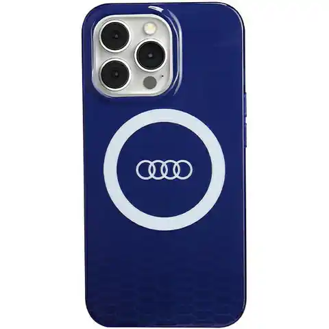 ⁨Audi IML Big Logo MagSafe Case iPhone 13 Pro / 13 6.1" niebieski/navy blue hardcase AU-IMLMIP13P-Q5/D2-BE⁩ w sklepie Wasserman.eu