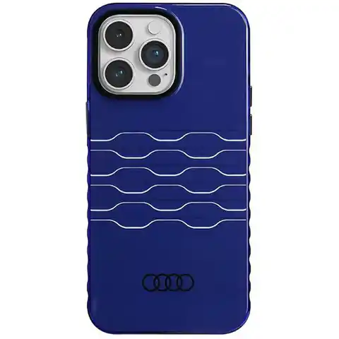 ⁨Audi IML MagSafe Case iPhone 14 Pro Max 6.7" niebieski/navy blue hardcase AU-IMLMIP14PM-A6/D3-BE⁩ w sklepie Wasserman.eu