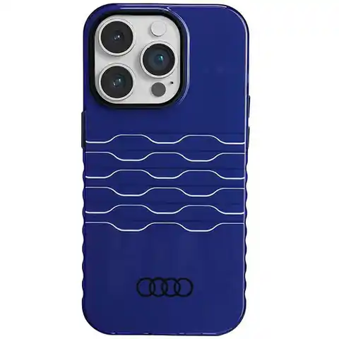 ⁨Audi IML MagSafe Case iPhone 14 Pro 6.1" niebieski/navy blue hardcase AU-IMLMIP14P-A6/D3-BE⁩ w sklepie Wasserman.eu