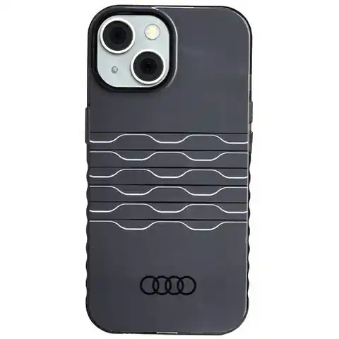 ⁨Audi IML MagSafe Case iPhone 15 / 14 / 13 6.1" czarny/black hardcase AU-IMLMIP15-A6/D3-BK⁩ w sklepie Wasserman.eu