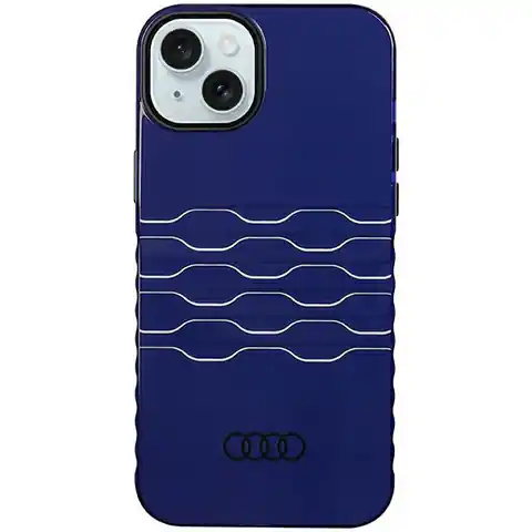 ⁨Audi IML MagSafe Case iPhone 15 Plus / 14 Plus 6.7" niebieski/navy blue hardcase AU-IMLMIP15M-A6/D3-BE⁩ w sklepie Wasserman.eu