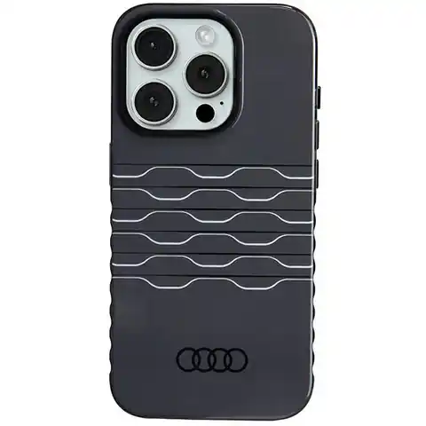 ⁨Audi IML MagSafe Case iPhone 15 Pro 6.1" czarny/black hardcase AU-IMLMIP15P-A6/D3-BK⁩ w sklepie Wasserman.eu