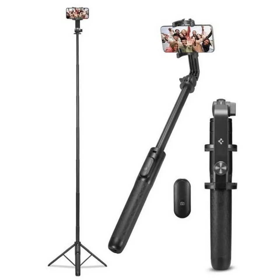 ⁨Spigen Selfiestick S560WTripod Bluetooth czarny/black AMP05813⁩ w sklepie Wasserman.eu