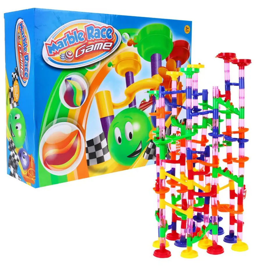 Ball track kulodrom ball race blocks MARBLE 219el. XXL at Wasserman.eu