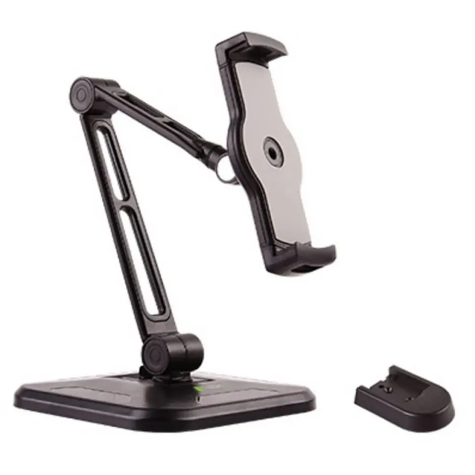 ⁨Desktop/wall arm for Tablet and iPad 4.7-12inch adjustable black⁩ at Wasserman.eu