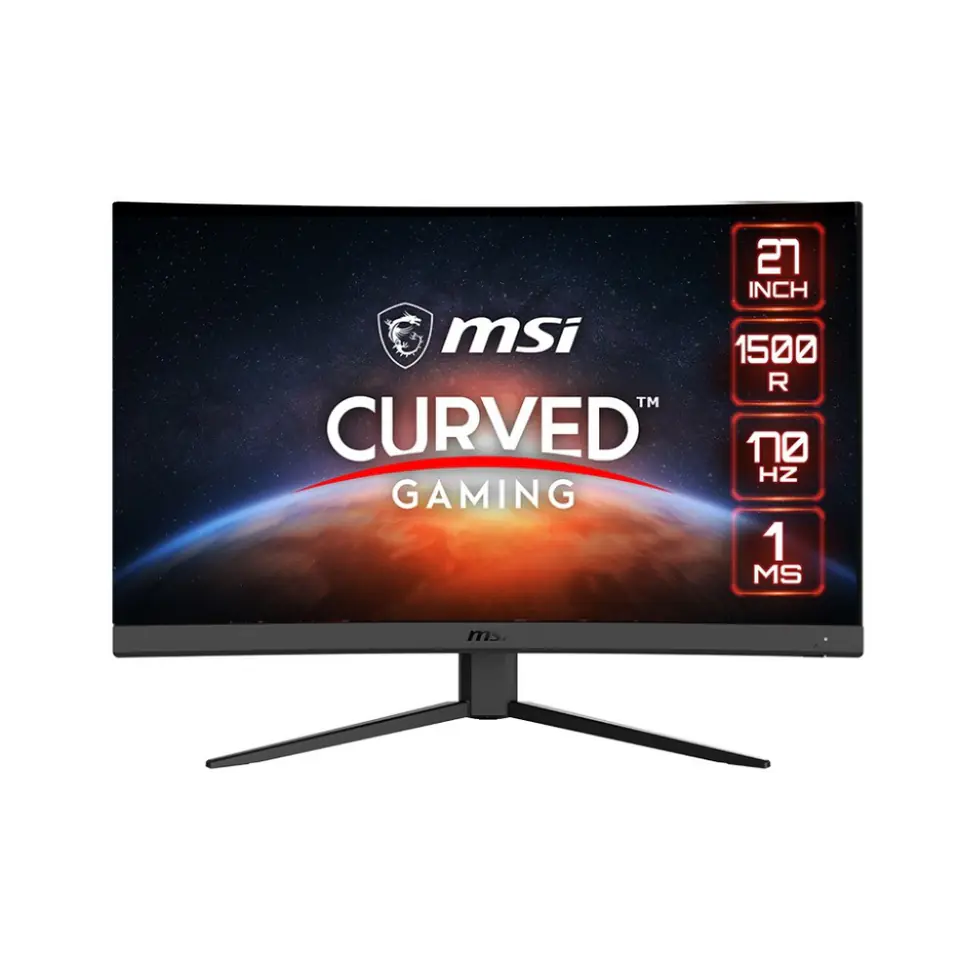 ⁨MSI G27CQ4 E2 computer monitor 68.6 cm (27") 2560 x 1440 pixels Wide Quad HD LCD Black⁩ at Wasserman.eu