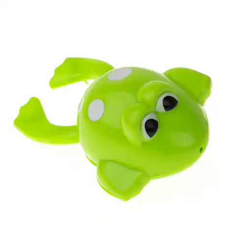⁨Bath toy wind-up floating frog⁩ at Wasserman.eu