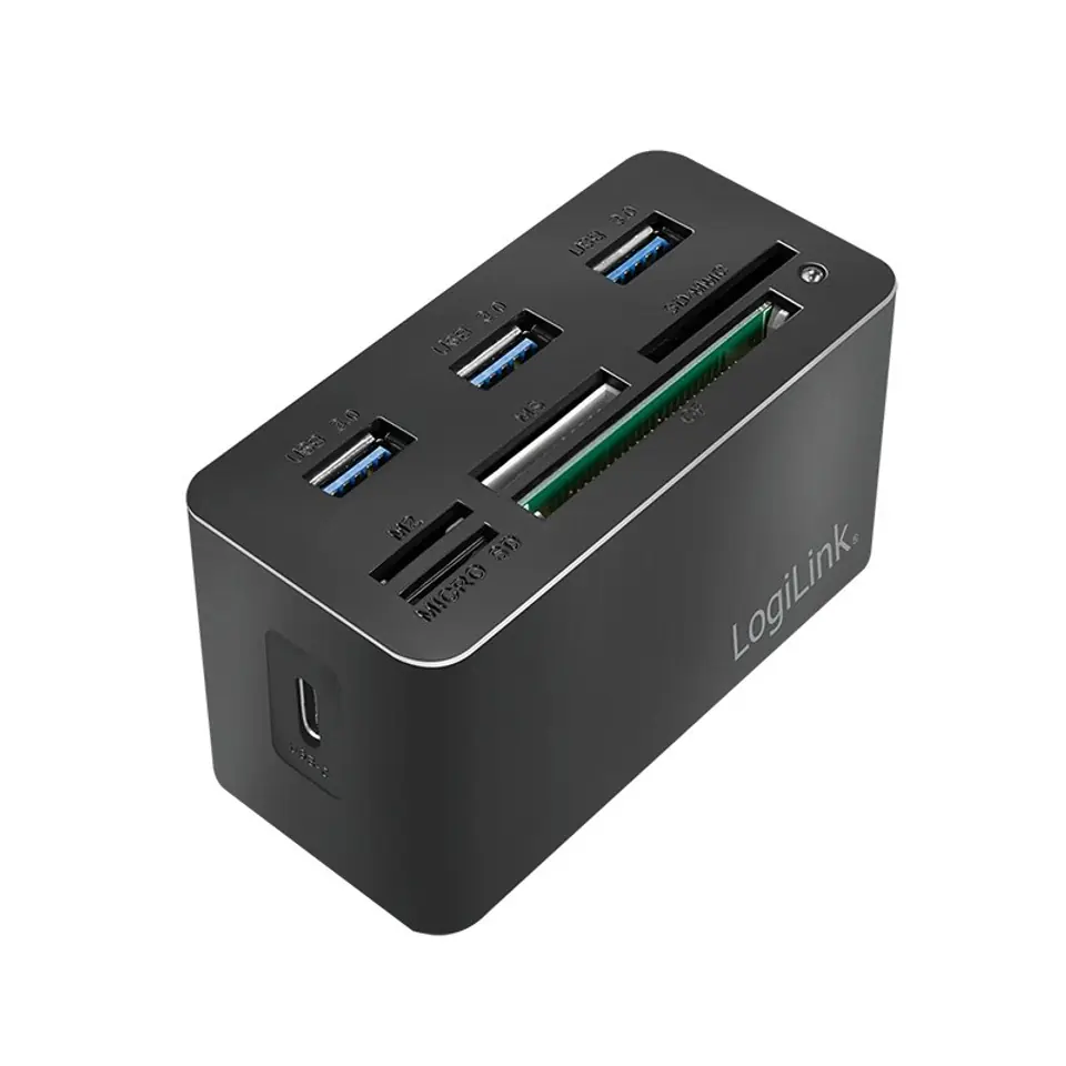 ⁨USB3.2 8-Port Docking Station, mini Black⁩ at Wasserman.eu