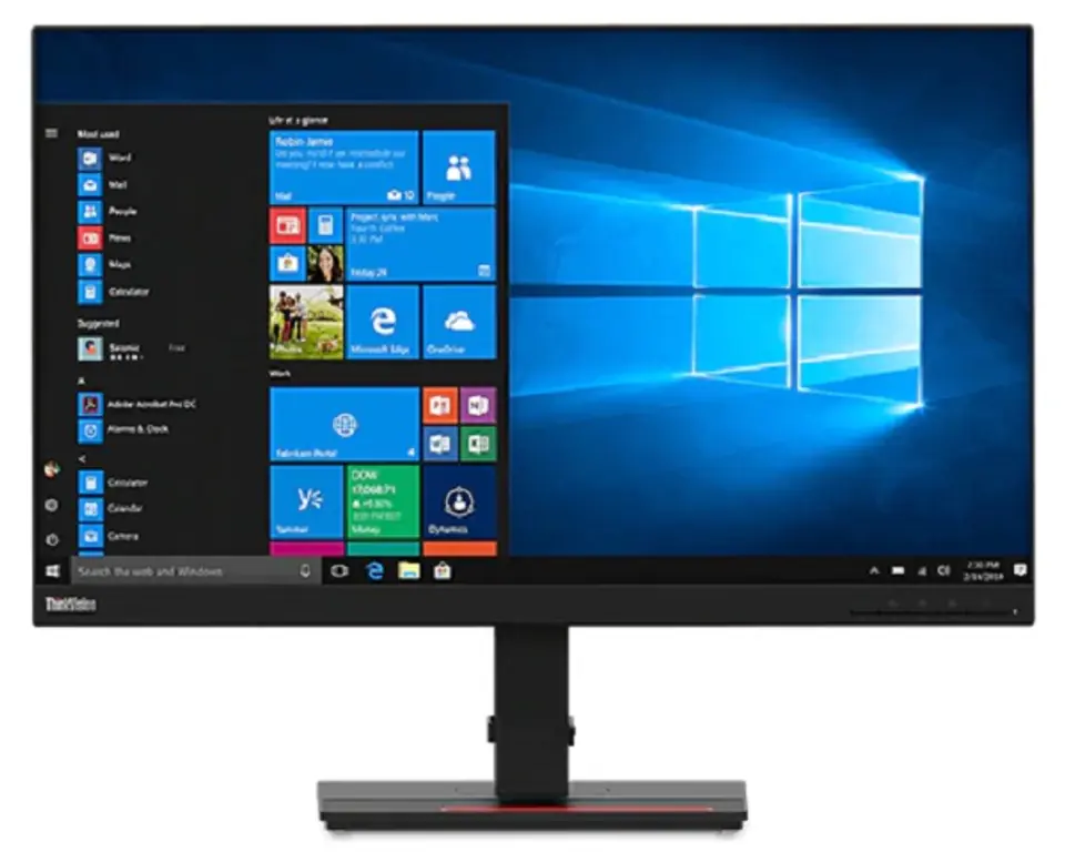 ⁨LENOVO 27" 2560 x 1440 61EDGAT2EU Black⁩ at Wasserman.eu