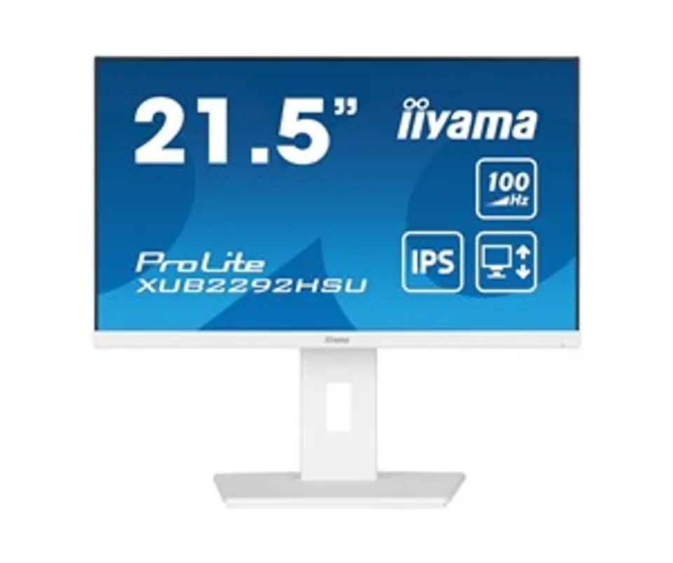 ⁨Monitor IIYAMA XUB2292HSU-W6 (22" /IPS /brak informacjiHz /1920 x 1080 /Biały)⁩ w sklepie Wasserman.eu