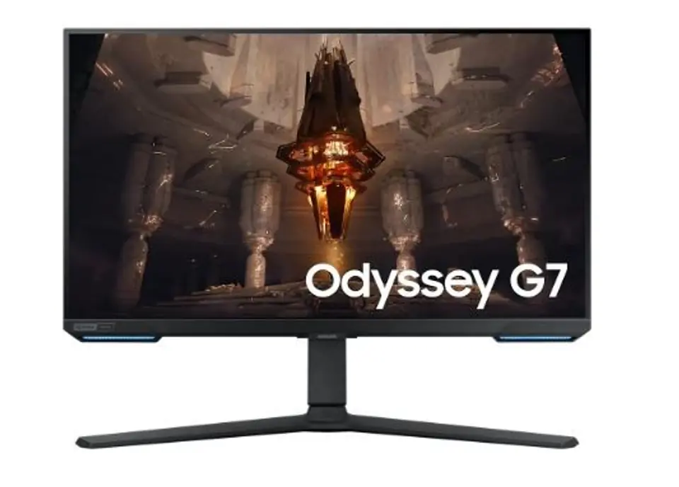 ⁨Monitor SAMSUNG LS28BG700EPXEN (28" /IPS /144Hz /3840 x 2160 /Czarno-szary)⁩ w sklepie Wasserman.eu