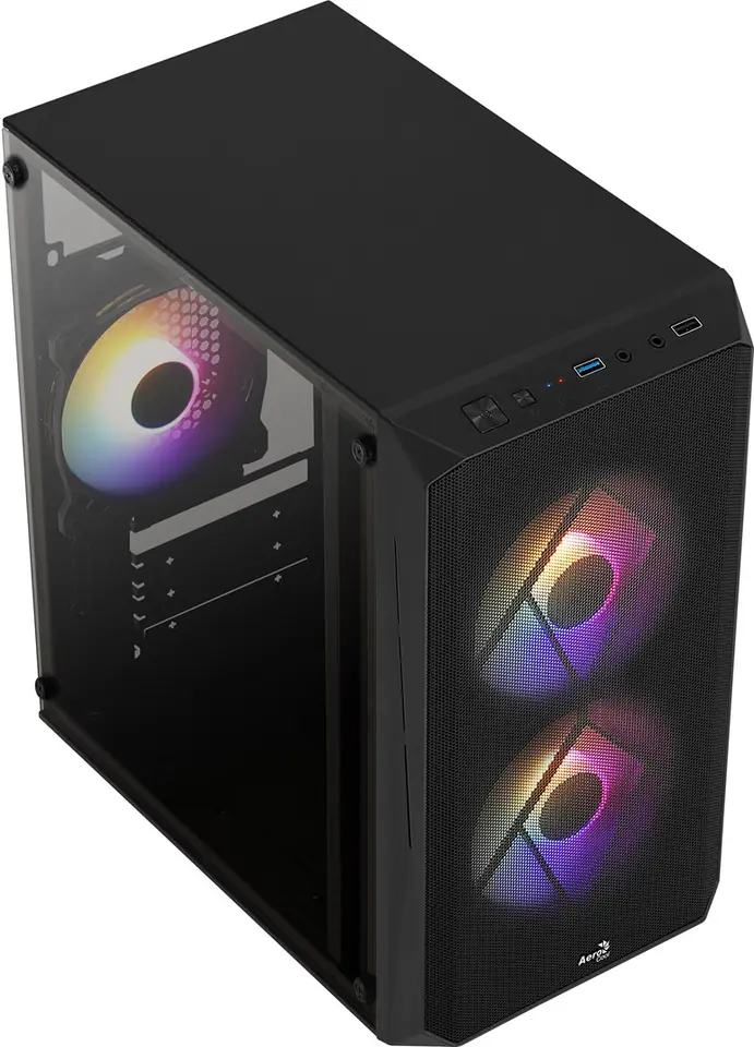 ⁨Aerocool CS107V2 computer case Mini Tower Black⁩ at Wasserman.eu
