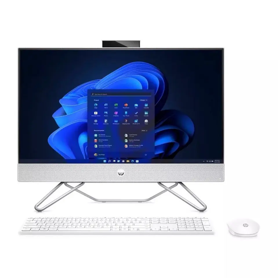 ⁨HP All-in-One ProOne 240 G9 i5-1235U 23,8"FHD 16GB DDR4 3200 SSD512 Intel Iris Xe Graphics W11Pro White⁩ at Wasserman.eu