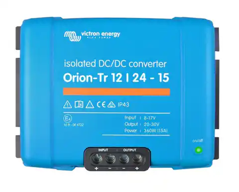 ⁨Przetwornica samochodowa Victron Energy Orion-Tr 12/24-15A 360 W (ORI122441110)⁩ w sklepie Wasserman.eu