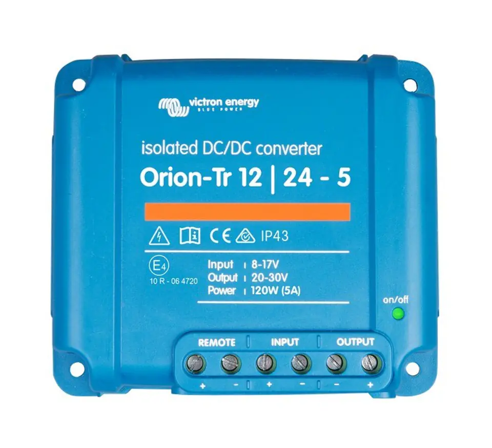 ⁨Przetwornica samochodowa Victron Energy Orion-Tr 12/24-5A 120 W (ORI122410110)⁩ w sklepie Wasserman.eu