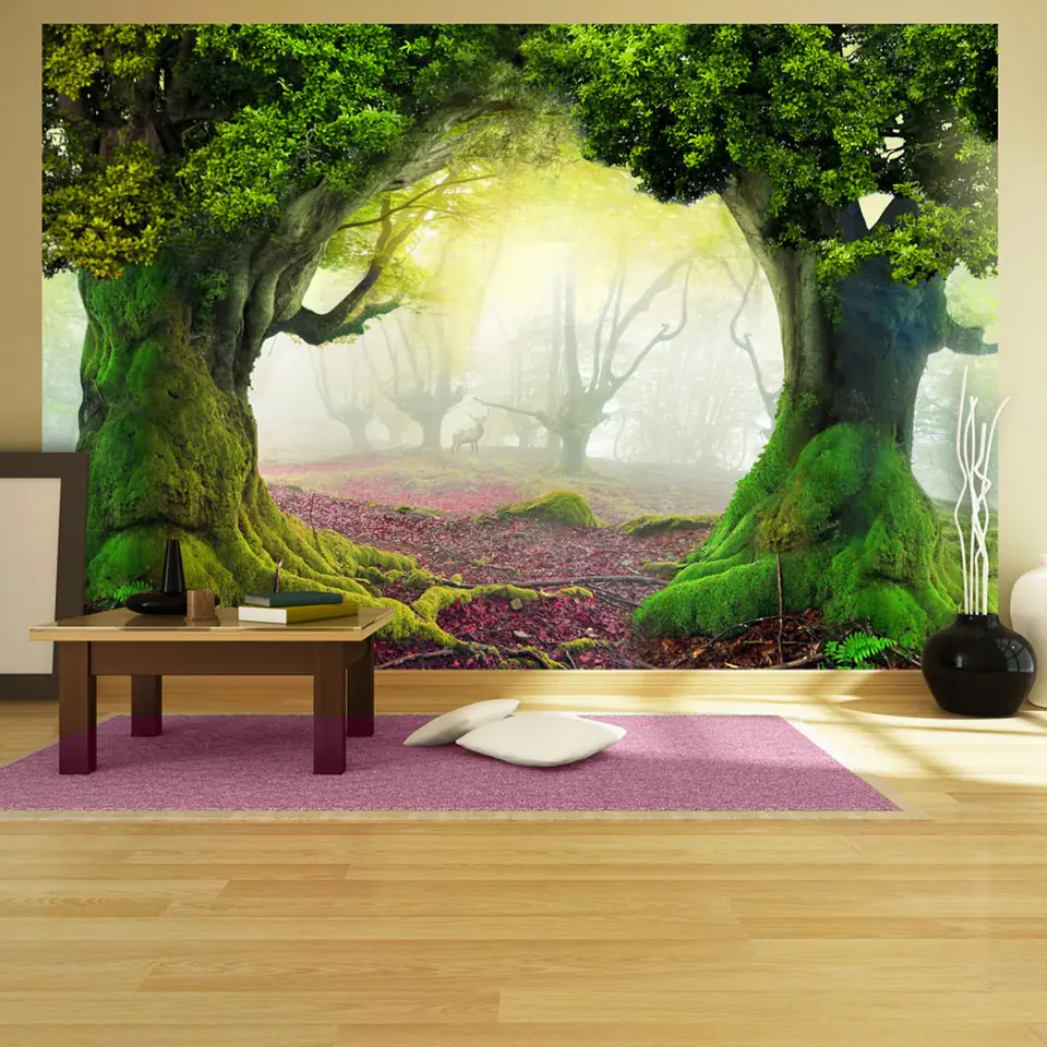⁨Self-adhesive mural - Enchanted forest (size 196x140)⁩ at Wasserman.eu