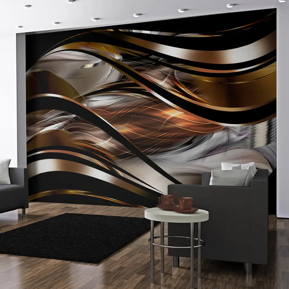 ⁨Self-adhesive mural - Amber storm (size 98x70)⁩ at Wasserman.eu