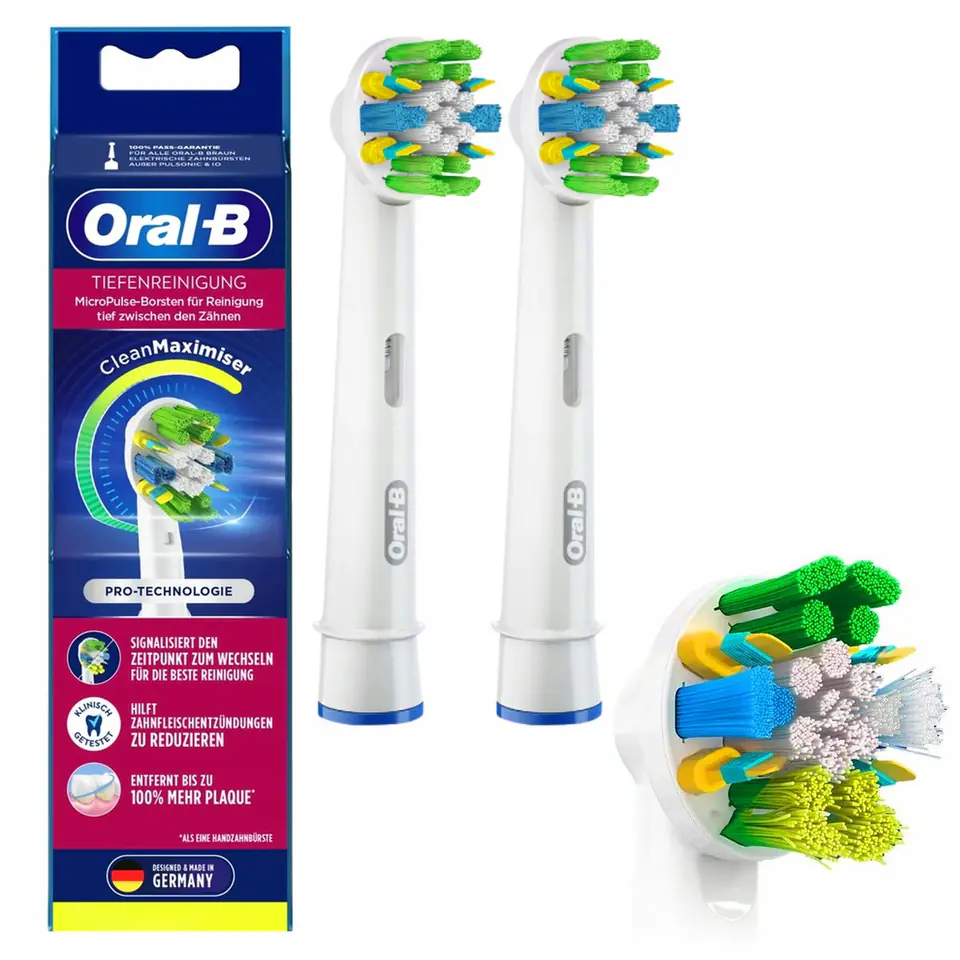 ⁨ORAL-B FLOSS ACTION 2-PACK KOŃCÓWKI DO SZCZOTECZKI ELEKTRYCZNEJ⁩ w sklepie Wasserman.eu