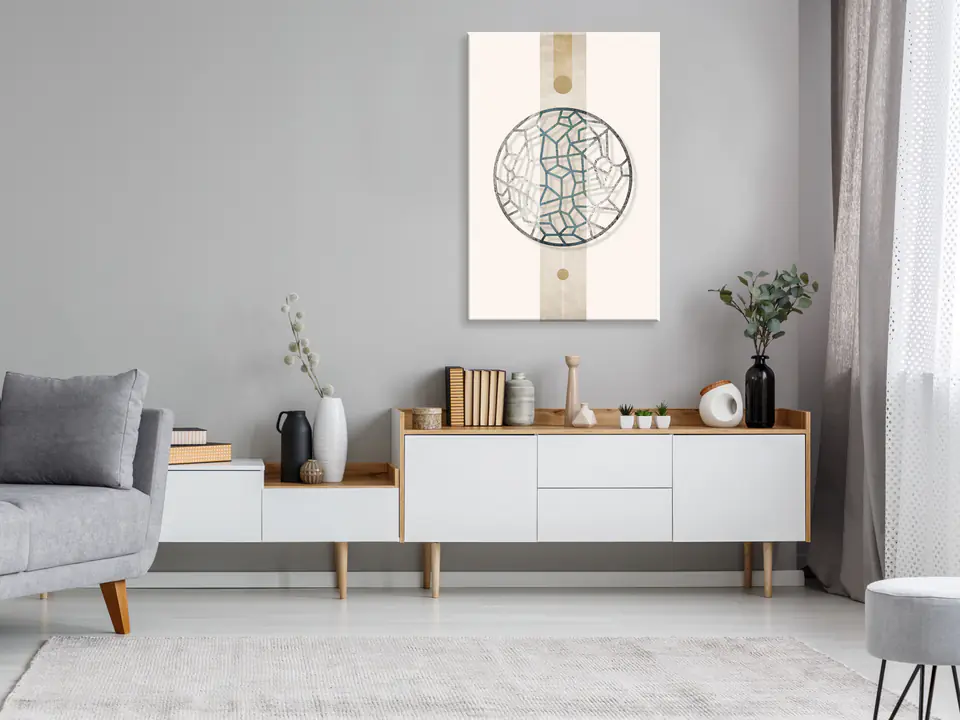 ⁨Obraz - Siatka zdarzeń (1-częściowy) pionowy (rozmiar 60x90, wykończenie Standard)⁩ w sklepie Wasserman.eu
