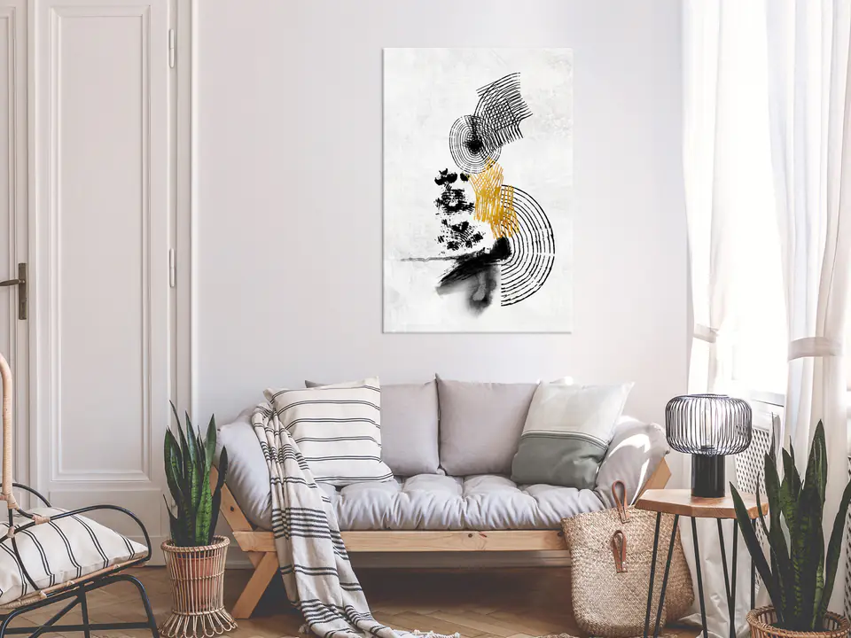 ⁨Obraz - Pejzaż ze słońcem (1-częściowy) pionowy (rozmiar 60x90, wykończenie Premium Print)⁩ w sklepie Wasserman.eu