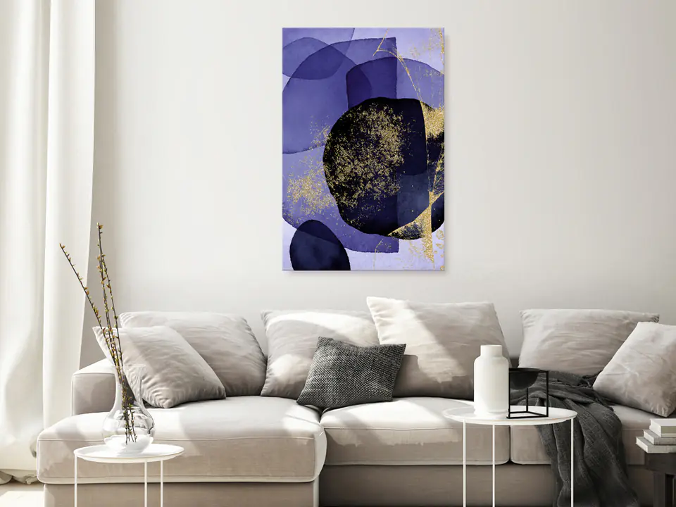 ⁨Obraz - Fioletowy kalejdoskop (1-częściowy) pionowy (rozmiar 20x30, wykończenie Premium Print)⁩ w sklepie Wasserman.eu