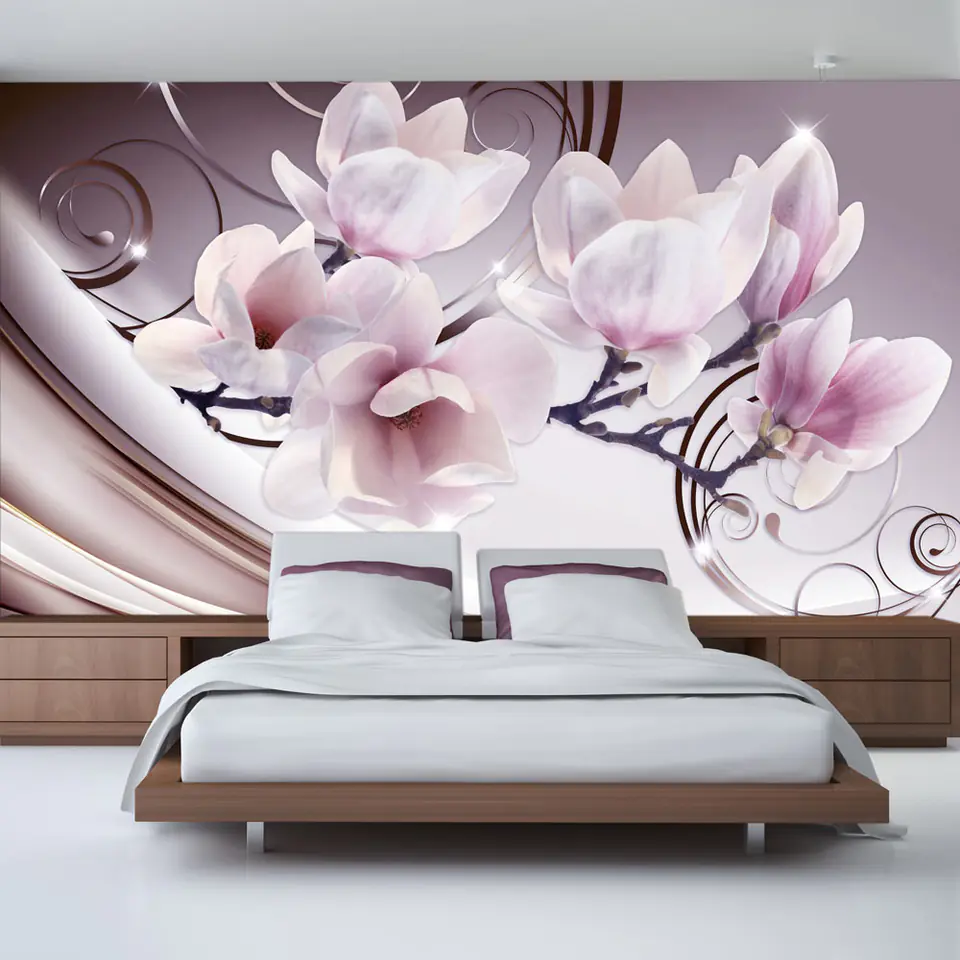 ⁨Fototapeta - Spotkanie z Magnolią (rozmiar 147x105, wykończenie Samoprzylepna)⁩ w sklepie Wasserman.eu