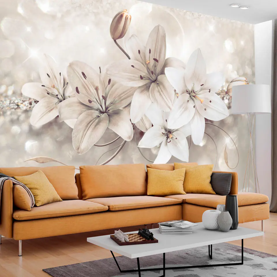 ⁨Self-adhesive mural - Diamond lilies (size 98x70)⁩ at Wasserman.eu