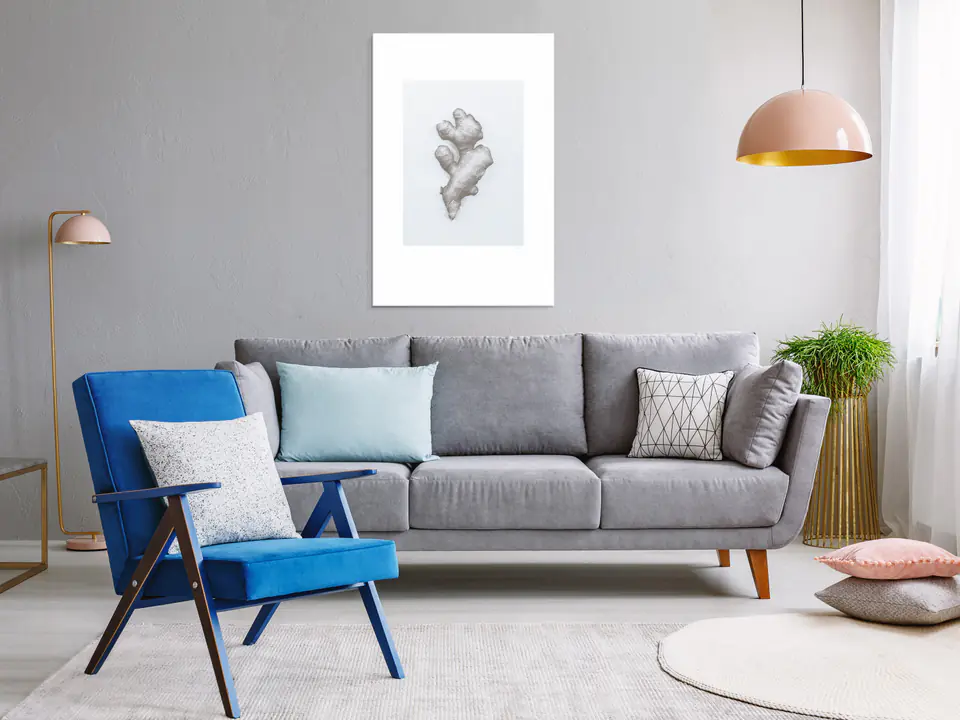 ⁨Obraz - Imbir (1-częściowy) pionowy (rozmiar 20x30, wykończenie Na płótnie włoskim)⁩ w sklepie Wasserman.eu