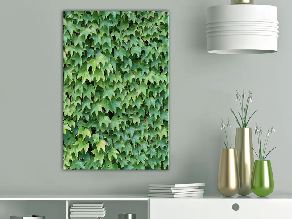 ⁨Obraz - Gęsty bluszcz (1-częściowy) pionowy (rozmiar 20x30, wykończenie Premium Print)⁩ w sklepie Wasserman.eu