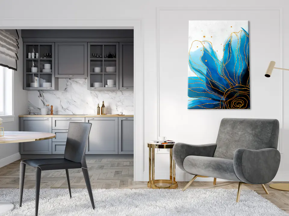 ⁨Obraz - Zaklęty kwiat (1-częściowy) pionowy (rozmiar 60x90, wykończenie Na płótnie włoskim)⁩ w sklepie Wasserman.eu