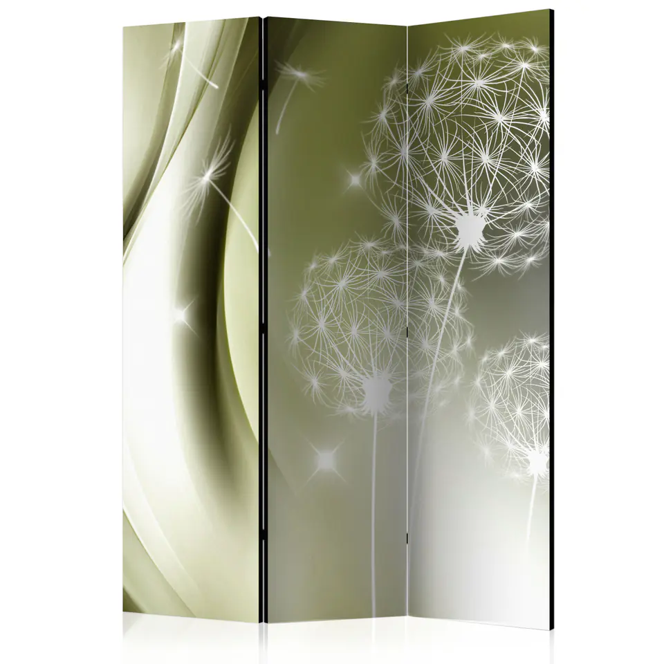 ⁨3-piece screen - Green delicacy [Room Dividers] (size 135x172)⁩ at Wasserman.eu